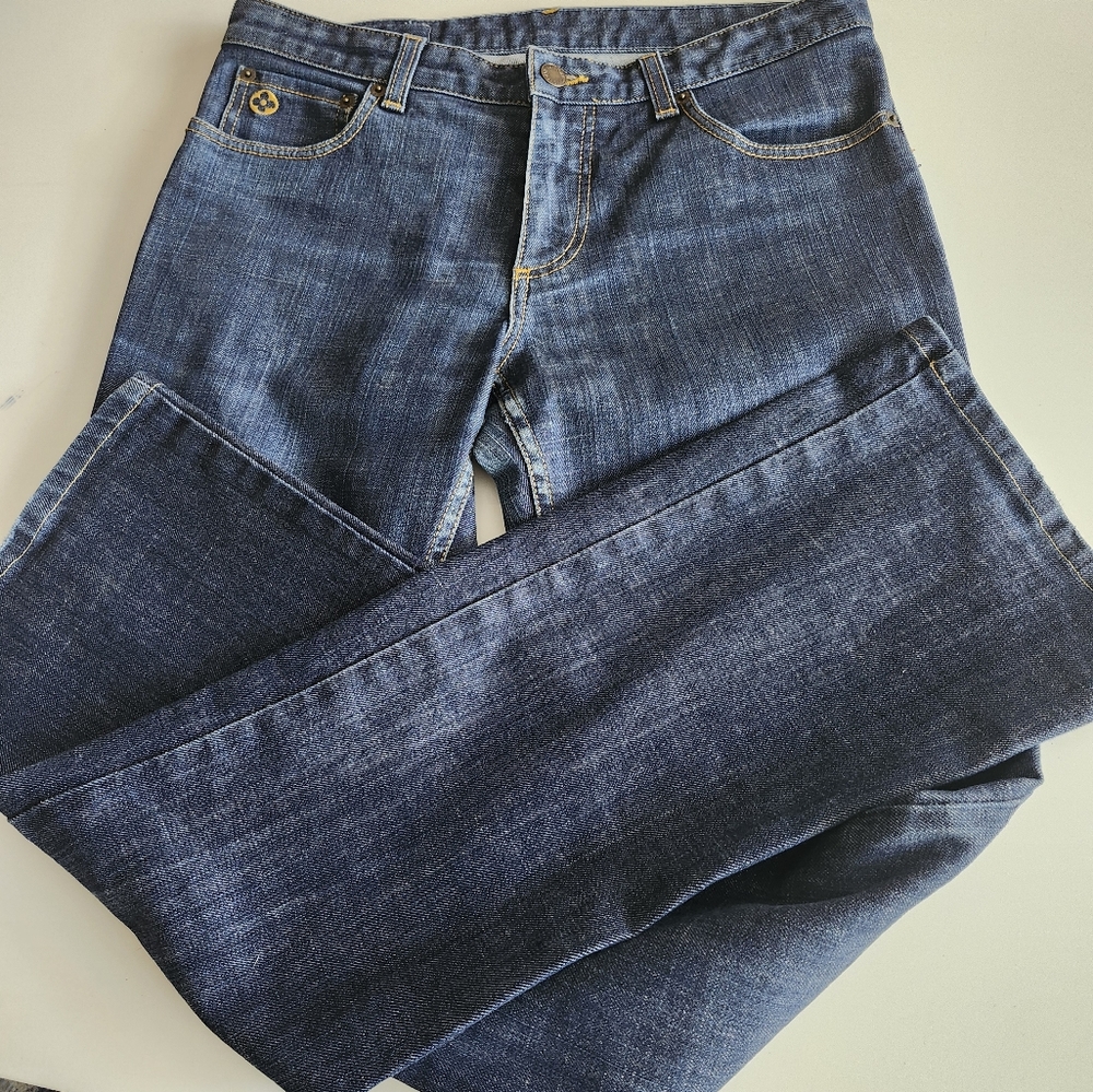 👖Louis Vuitton Dark Blue Straight Leg Jeans Authentic 👖 - Picture 14 of 16